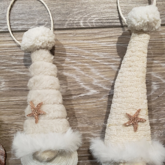 Shell ornaments 4 piece set - Picture 6 of 11